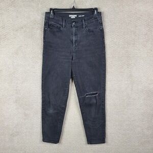 Levis Jeans Juniors 7‎ Mom Denizen High Rise Black Denim Stretch